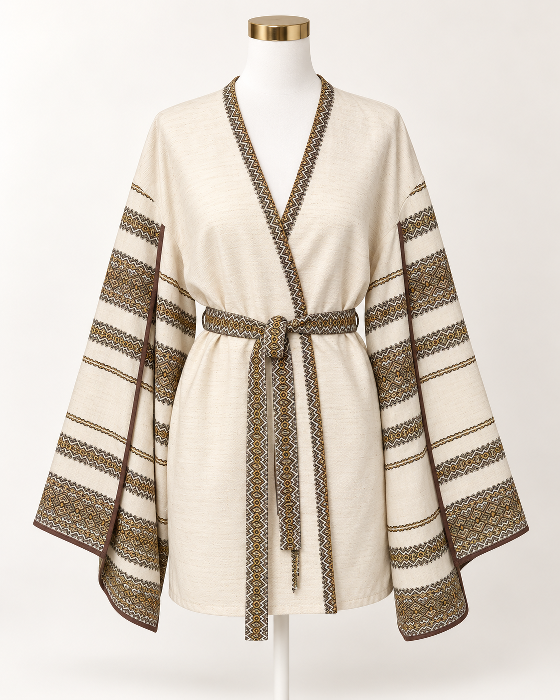 Ivory Embroidered Kimono